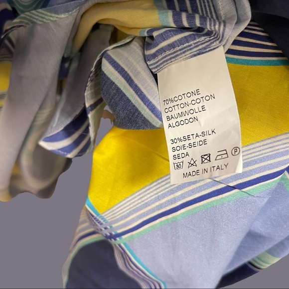 Camicetta Snob Maxi Dress Cotton Silk Size 42 - Picture 6 of 7
